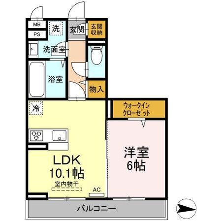 フェールⅡ（神辺）の物件間取画像